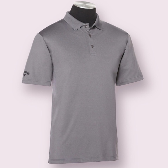 Callaway Men Quiet Shade Opti Dri Chev Lightweight Short Sleeve Polo Size XL - Picture 1 of 11